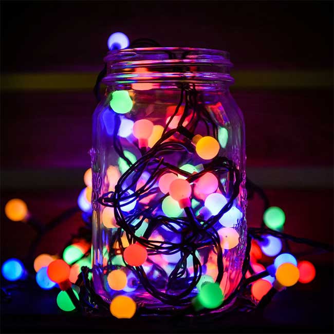 Novogodišnje lampice Biserni niz 240 LED Multikolor KDG 245 - dodatni pogled