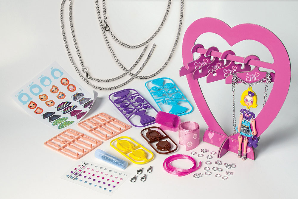 Crazy Chic Kreativni set Kreiraj priveske lutkice Clementoni 15222 - dodatni pogled