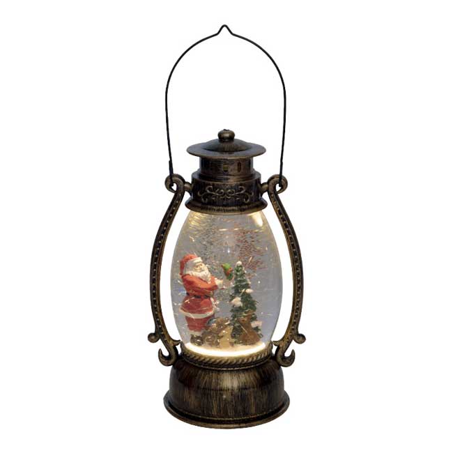 Novogodišnji fenjer sa efektom padanja snega - dodatni pogled