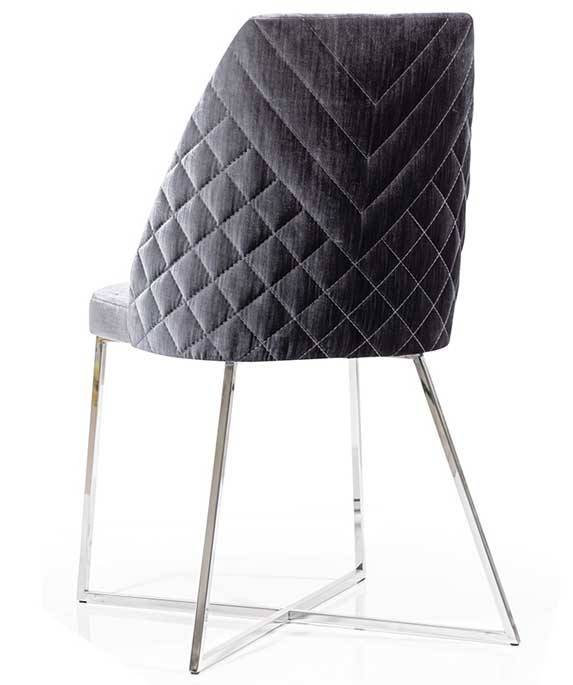 Trpezarijska stolica VIP Grafitno siva - dodatni pogled