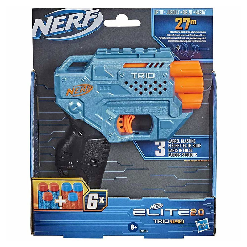 NERF Pištolj sa municijom ELITE 2.0 Trio TD-3 Blaster E9954 - dodatni pogled