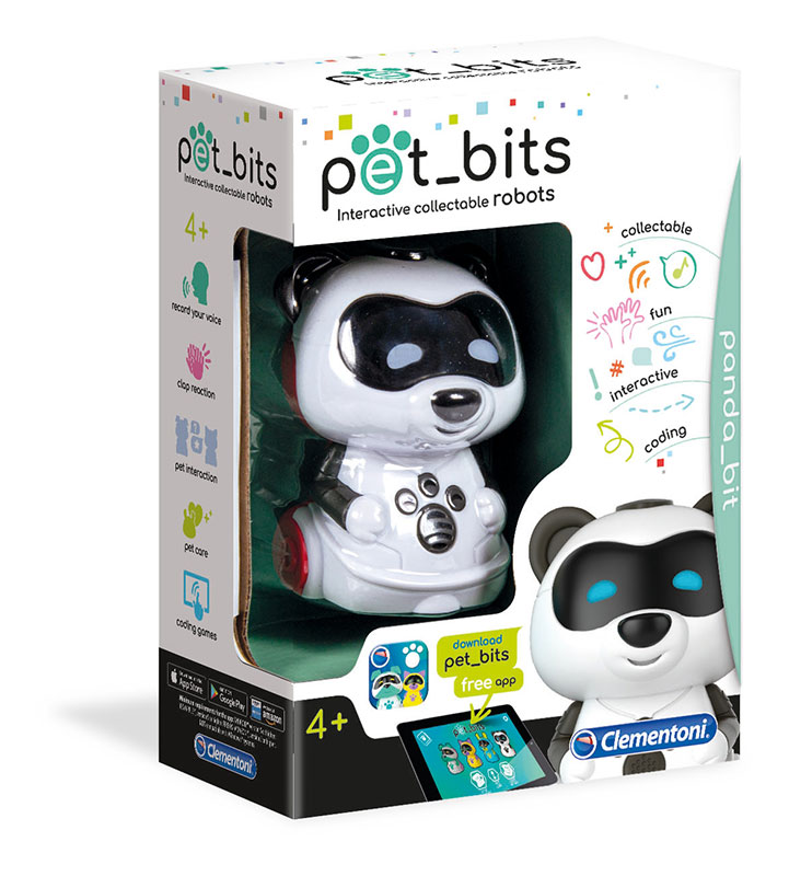 CLEMENTONI Pet_Bits Interaktivna igračka robot Ljubimac PANDA CL12098 - dodatni pogled
