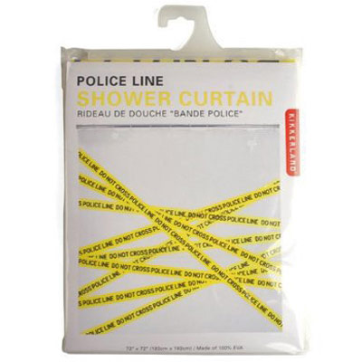 Kikkerland Zavesa za kadu Police Line SH18 - dodatni pogled