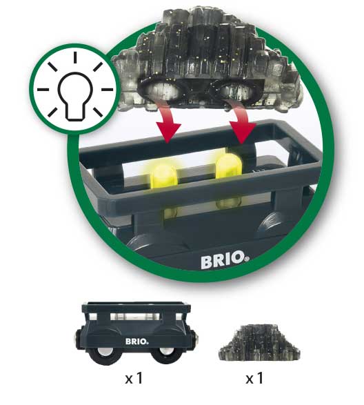 Brio Svetleći vagon sa zlatom BR33896 - dodatni pogled