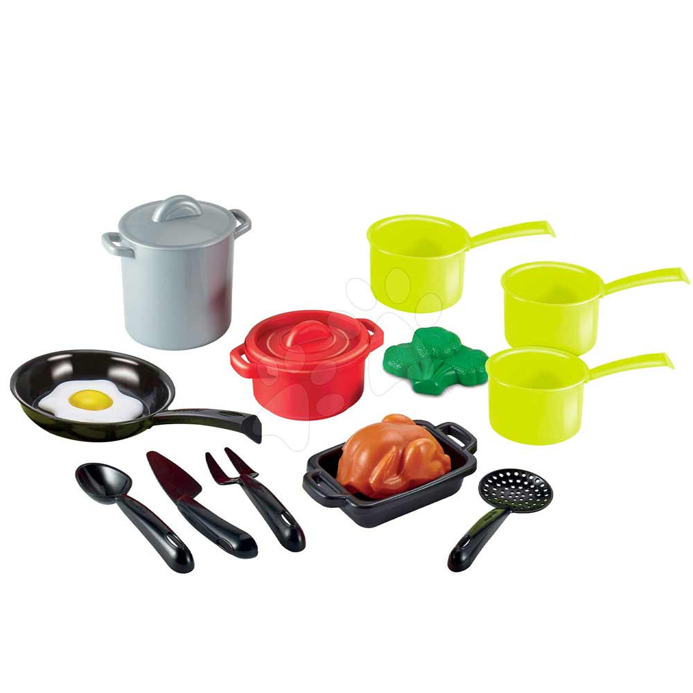 ECOIFFIER Chef - Set za pripremanje hrane Posuđe 14 delova Role-Play SM002587 - dodatni pogled