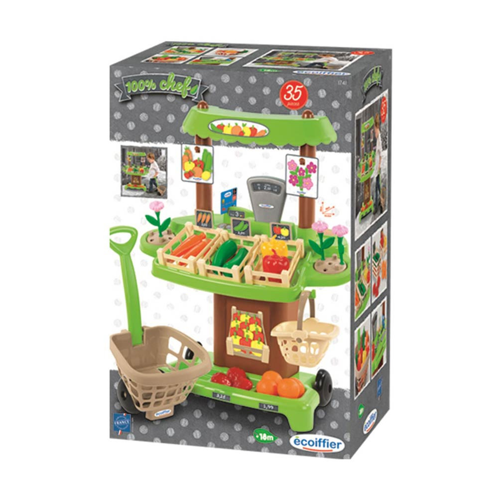 ECOIFFIER Chef - Set Štand organske hrane ORGANIC Role-Play SM001741 - dodatni pogled