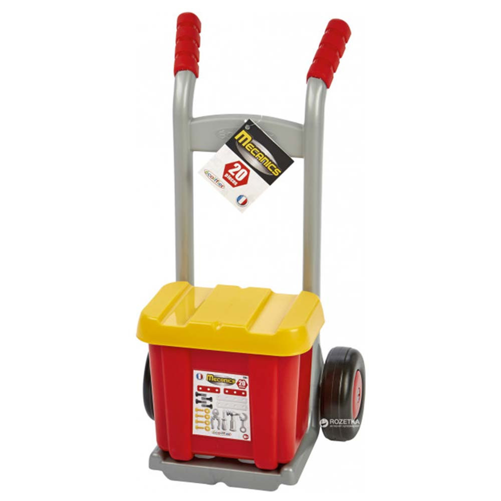 ECOIFFIER Mecanics - Ručna kolica sa alatom 20 delova Role-play SM002381 - dodatni pogled