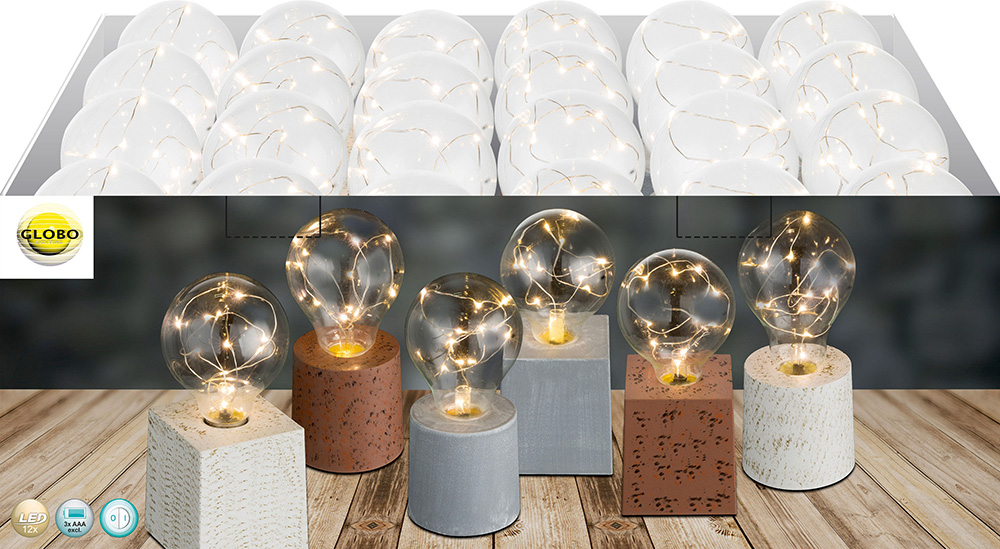 Globo stona lampa Goldy 28100-24 bela - dodatni pogled