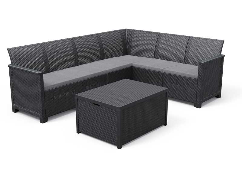 Ugaona baštenska garnitura Elodie 6 Corner 249596 - dodatni pogled