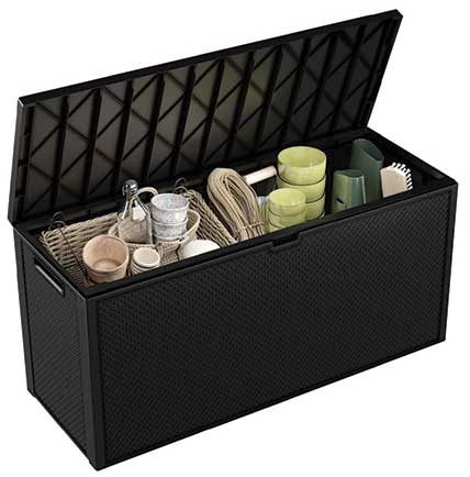 Keter Emily Veliki sanduk za odlaganje stvari 280 Lit. Graphite 249722 - dodatni pogled