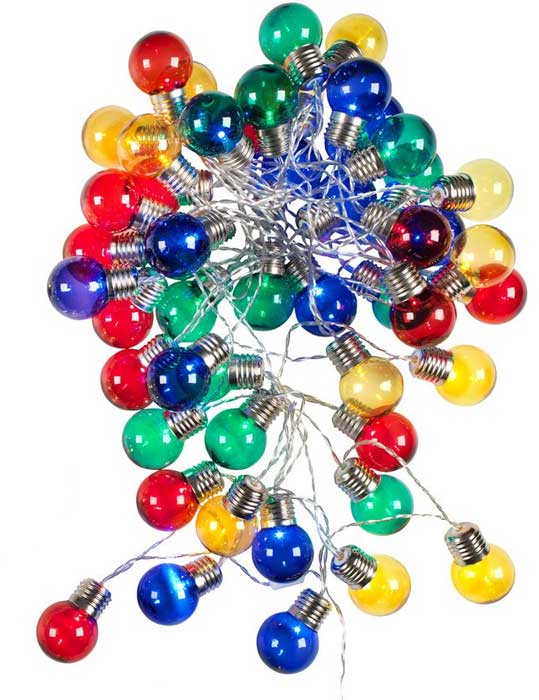 LED lampice Niz 12m Color 50 LED - dodatni pogled