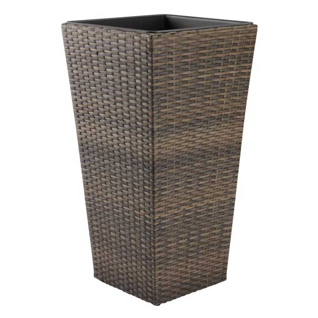 Visoka ratan saksija 36x36x70cm Braon - dodatni pogled