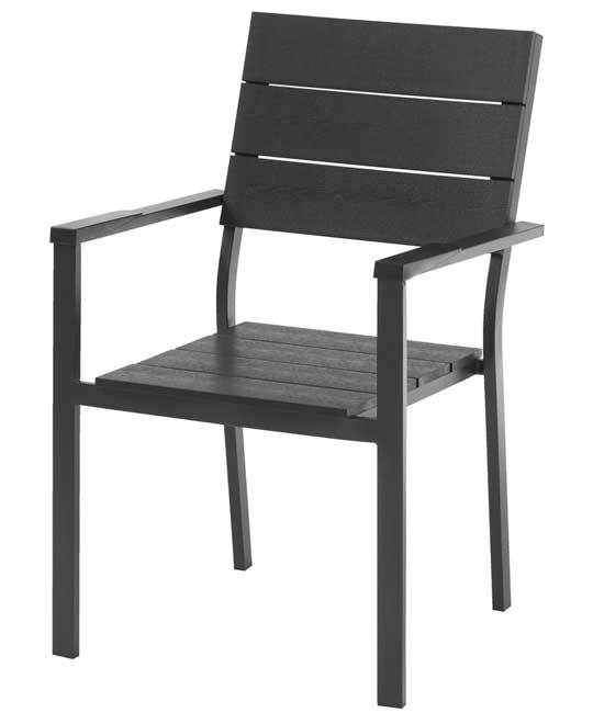 Baštenska stolica Faurcelle Black - dodatni pogled
