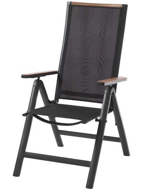 Podesiva baštenska stolica Briddo - dodatni pogled