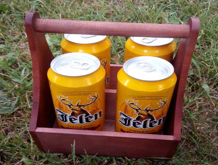 Kuhinjska nosiljka od bukovog drveta bajcovana tamna - dodatni pogled