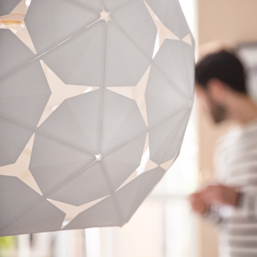 Corkwood visilica - luster beli 1xmax60W - dodatni pogled