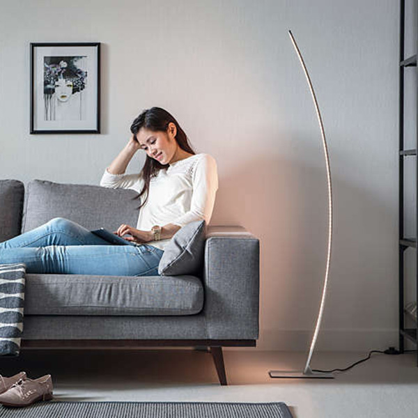 Hexagon LED podna svetiljka aluminijum boje 22W - dodatni pogled