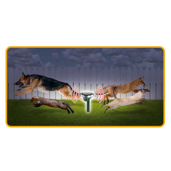 Solarni rasterivač pasa mačaka i divljih životinja AR01 - dodatni pogled
