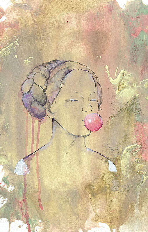 Ravensburger Puzzle moment Pazle za odrasle 300 delova - Devojka i balon od žvake 12966 - dodatni pogled