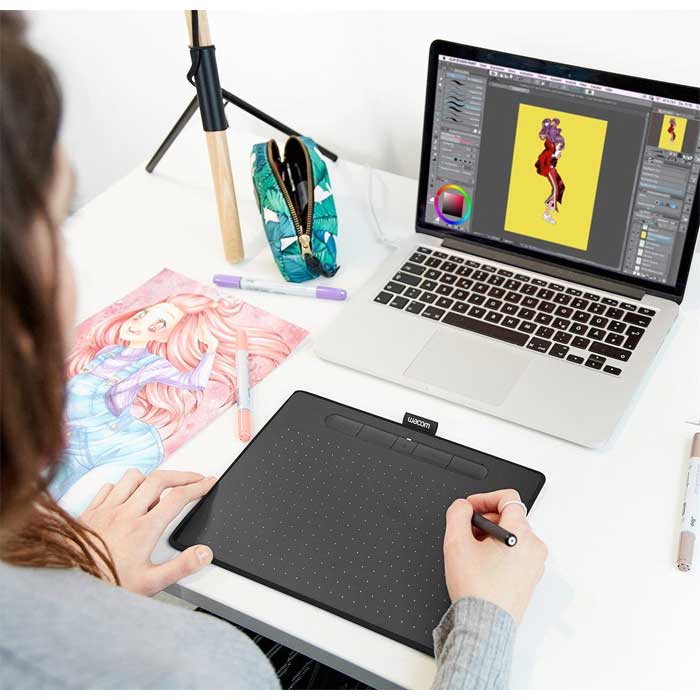 Grafička tabla Wacom Intuos M Bluetooth Black CTL-6100WLK-N - dodatni pogled