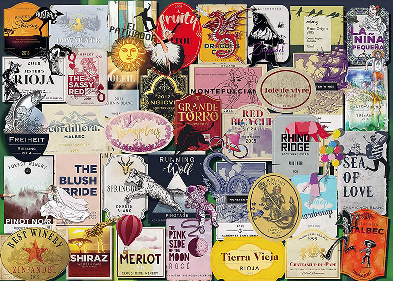 Ravensburger Puzzle 1000 - Vinske etikete 16811 - dodatni pogled