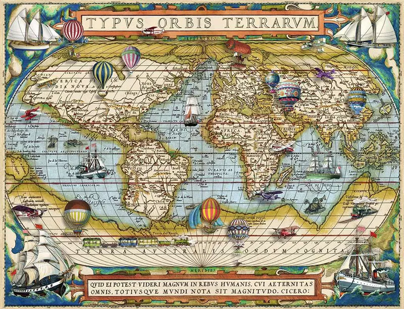 Ravensburger Puzzle 2000 - Oko sveta 16825