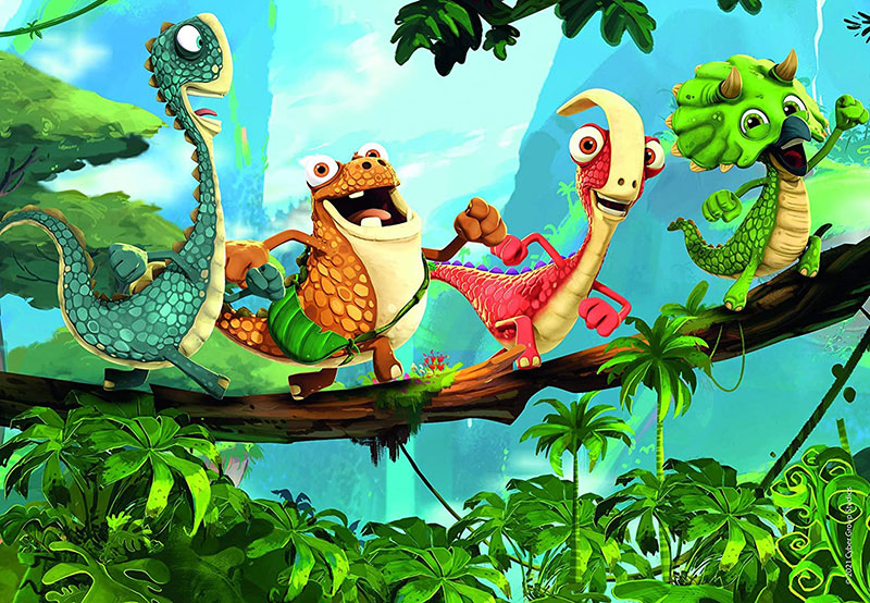 Puzzle 2x12 delova Družina malih dinosaurusa Ravensburger 05125 - dodatni pogled