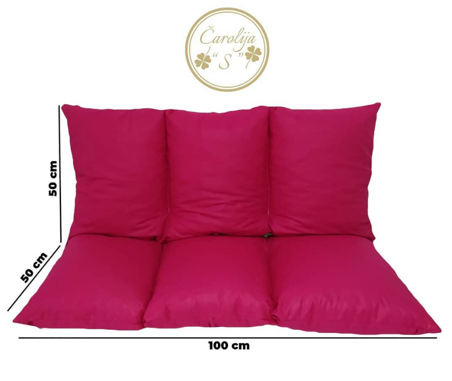 Jastuk Za Baštensku Ljuljašku 100 x 50 x 50 cm CIKLAMA - dodatni pogled