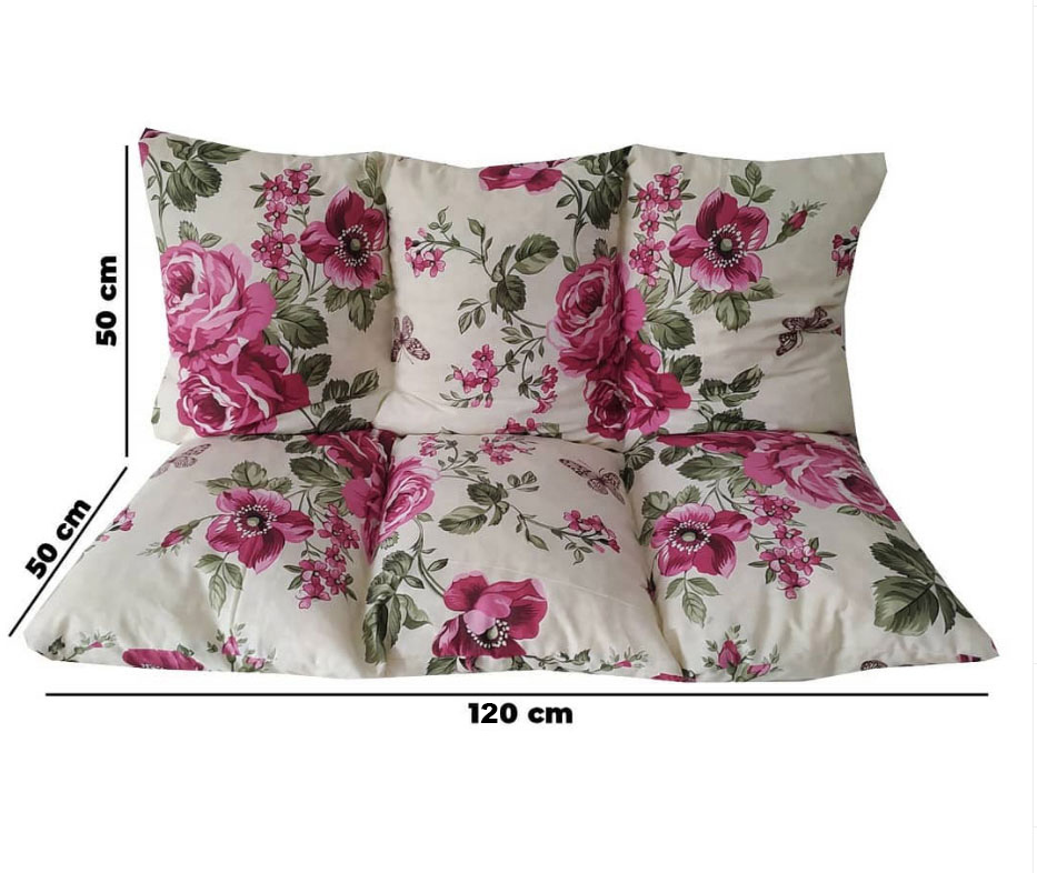 Jastuk Za Baštensku Ljuljašku 120 x 50 x 50 cm PINK FLO - dodatni pogled