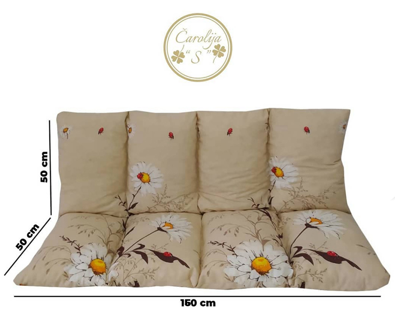 Jastuk Za Baštensku Ljuljašku 150 x 50 x 50 cm BELE RADE - dodatni pogled