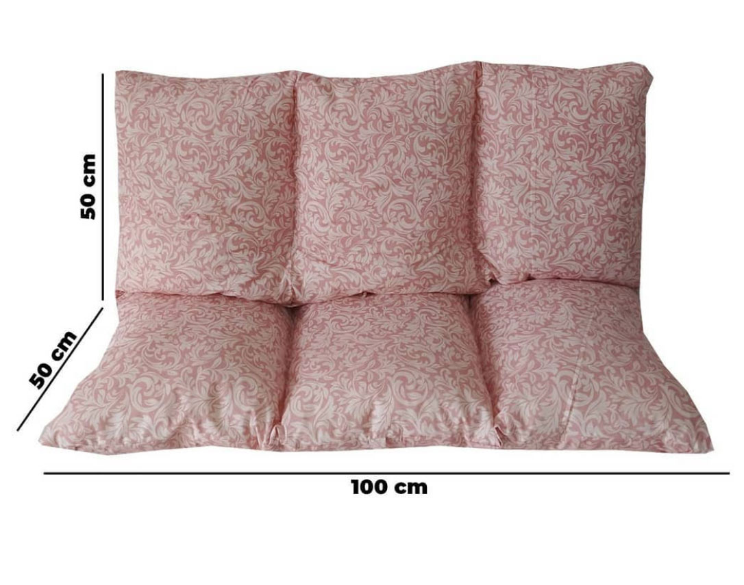 Jastuk Za Baštensku Ljuljašku 100 x 50 x 50 cm ORNAMENT Roze - dodatni pogled
