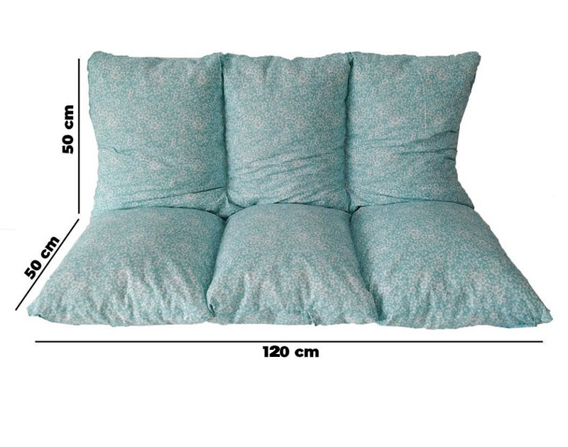 Jastuk Za Baštensku Ljuljašku 120 x 50 x 50 cm BLOSSOM Blue - dodatni pogled