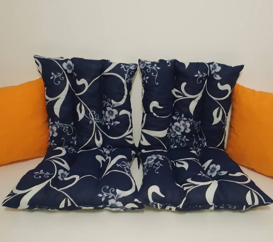 Jastuk Za Stolicu Sa Naslonom 1 kom. 40 x 80 cm Dark Blue ORNAMENT - dodatni pogled