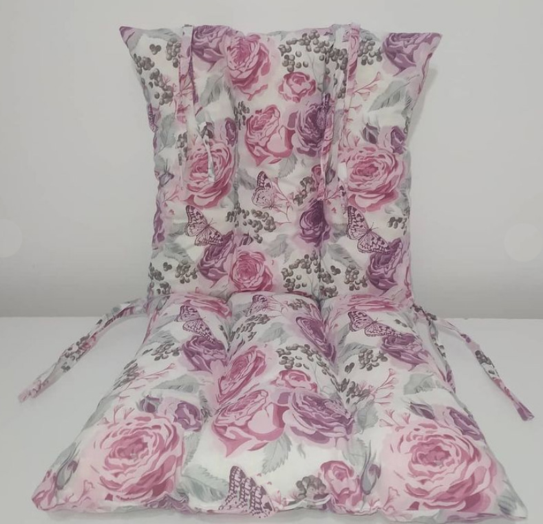 Jastuk Za Stolicu Sa Naslonom 1 kom. 45 x 90 cm ROSES - dodatni pogled