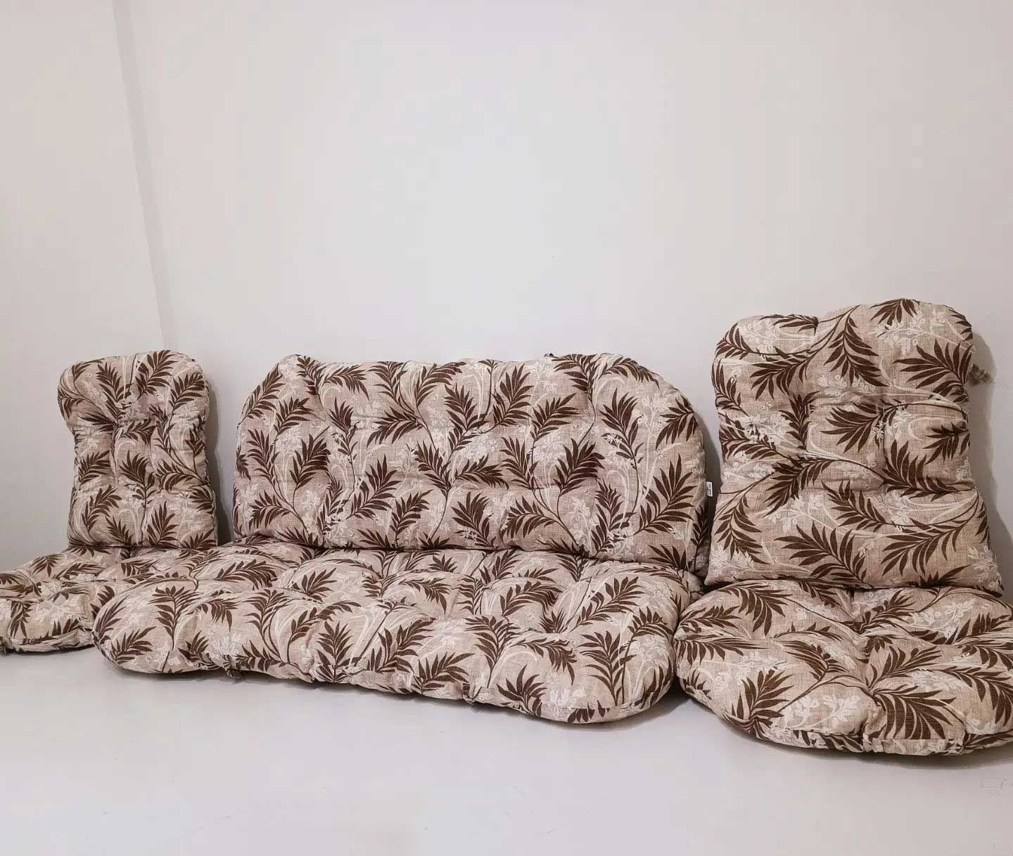 Jastuci za bambus ratan garnituru Bahama FLORA Brown - dodatni pogled