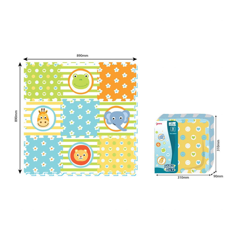 Podne puzzle za bebe Životinjice 31x31cm 9 komada - dodatni pogled