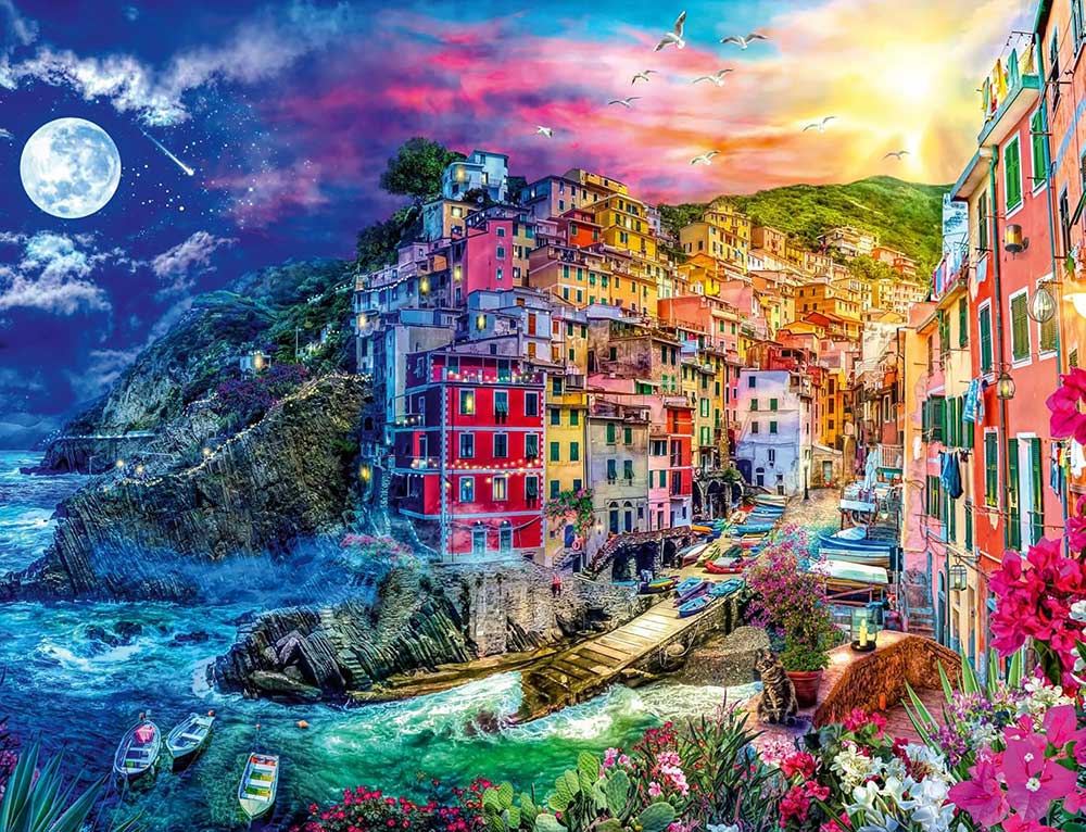 Puzzle slagalica 2000 delova Cinque Terre u bojama Ravensburger 12000803 - dodatni pogled