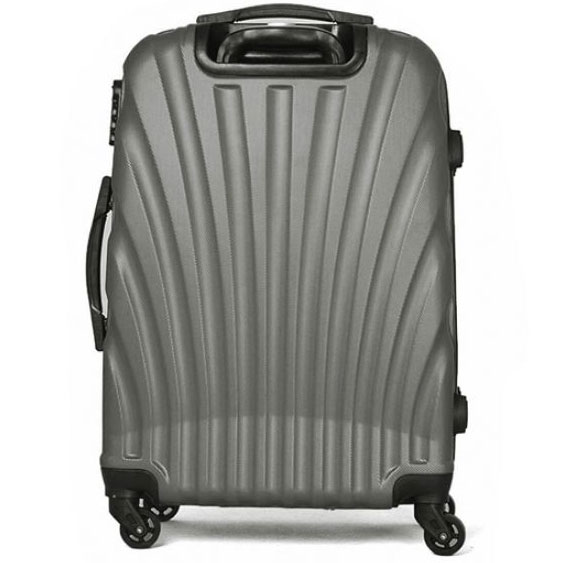 Srednji čvrsti ABS kofer za putovanje 60 cm sivi - dodatni pogled