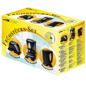 Clatronic FS 2700 - komplet 3 u 1 - Toster, Aparat za kafu, Ketler - dodatni pogled