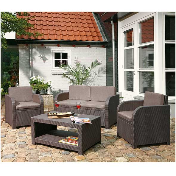 Keter Baštenska garnitura Modena braon CU 217071 - dodatni pogled