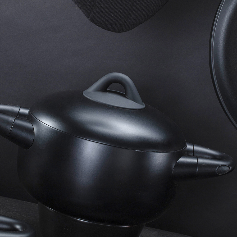 Texell Šerpa plitka Black magic sa poklopcem 24 x 7 cm TPBM-SP305 - dodatni pogled