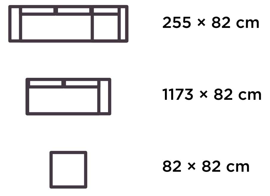 Ugaona Baštenska Garnitura Drvo  Aluminijum Avila Set - dodatni pogled
