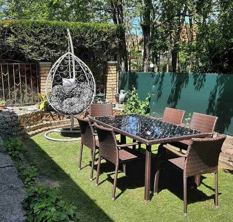 Jaje Ljuljaška Metalna Domestico WHITE - Bez Jastuka - dodatni pogled