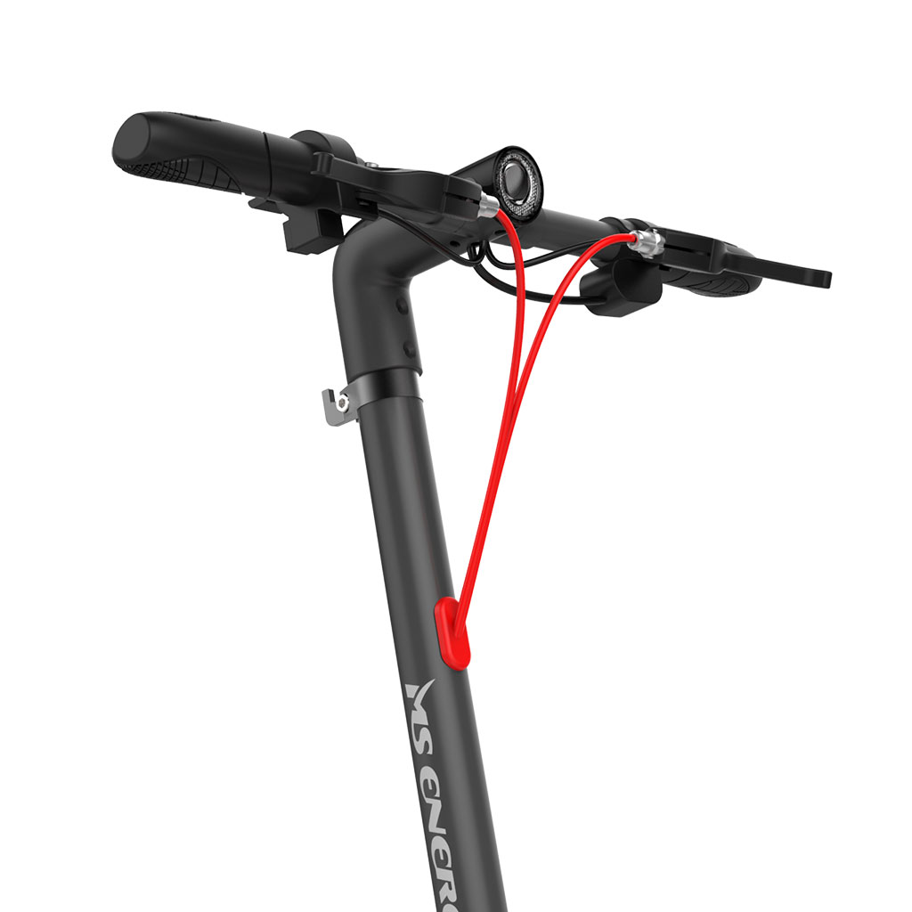 Sklopivi električni trotinet MS Energy e10 tamno sivi - dodatni pogled