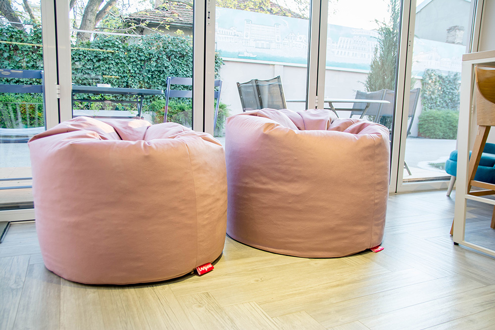 Velvet Dečija Lazy Bag fotelja krem - dodatni pogled