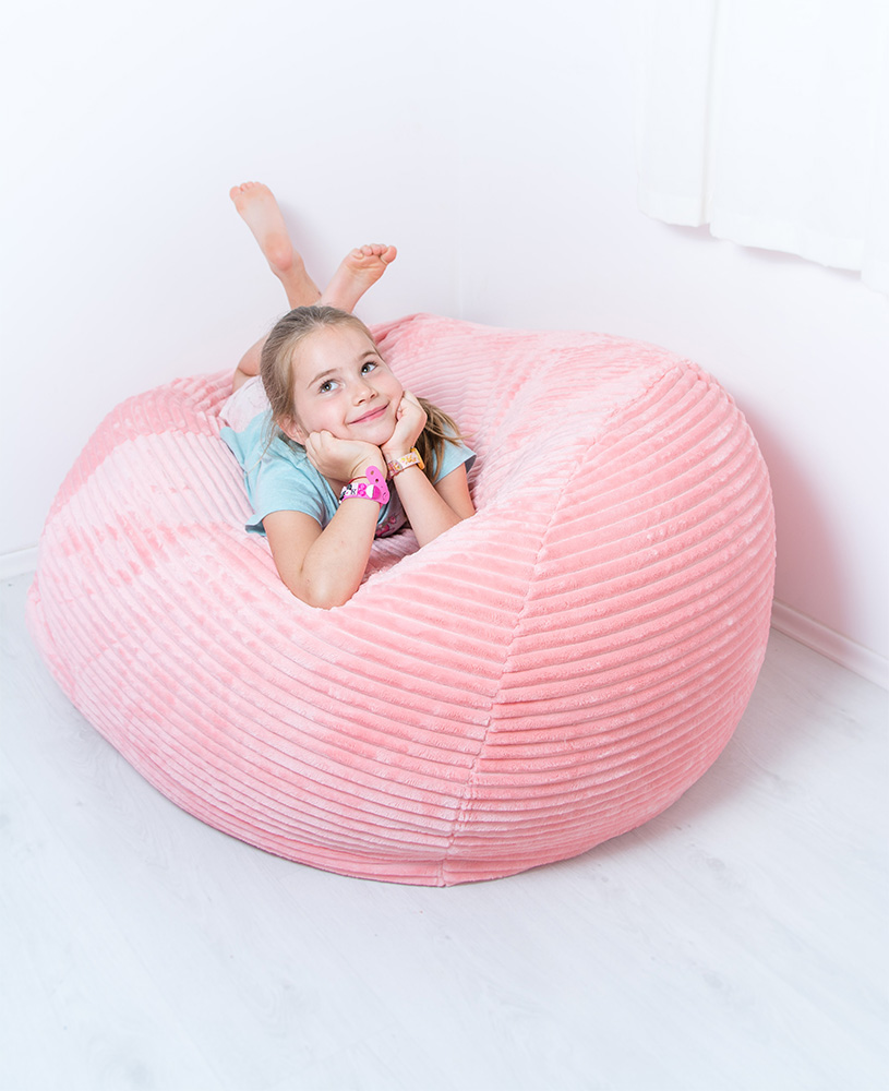 Lazy Bag Kids Fotelja Štraftica roze - dodatni pogled