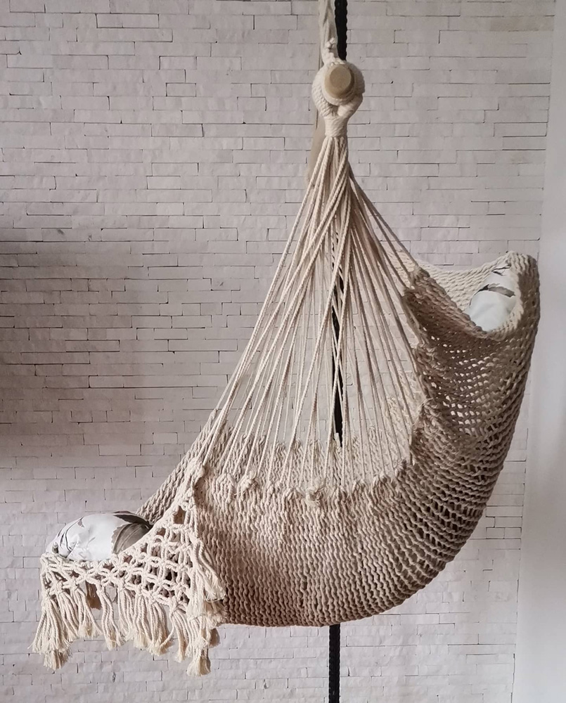 Pletena makrame ljuljaška Acadia - dodatni pogled