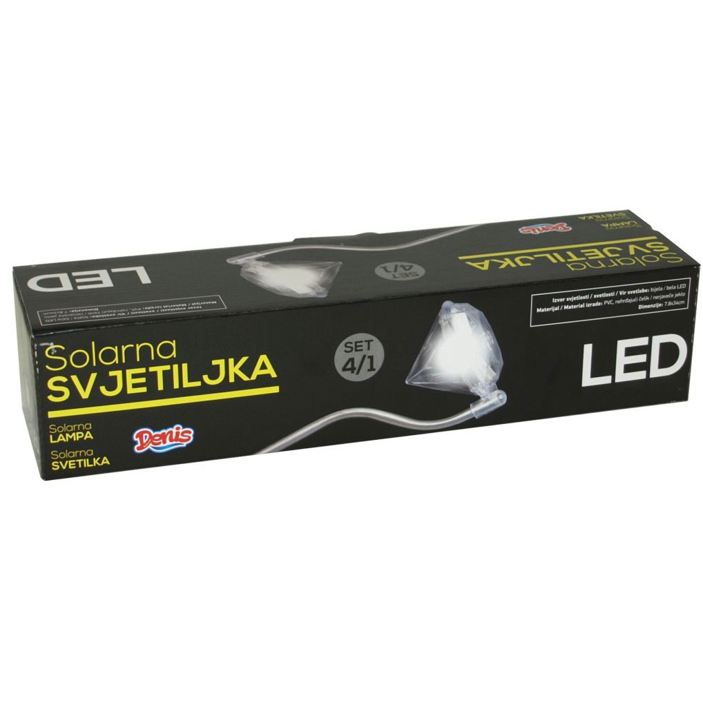 Solarna ubodna baštenska lampa - set 4 komada - dodatni pogled