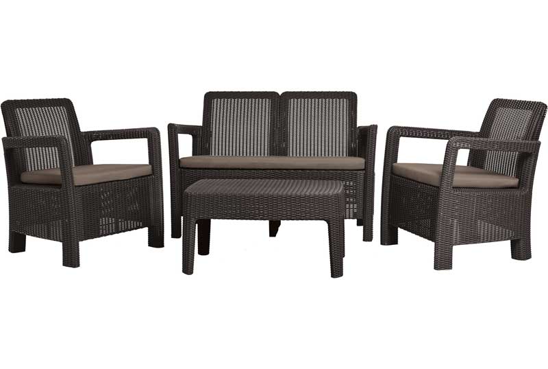 Baštenska garnitura Tarifa Braon - dodatni pogled