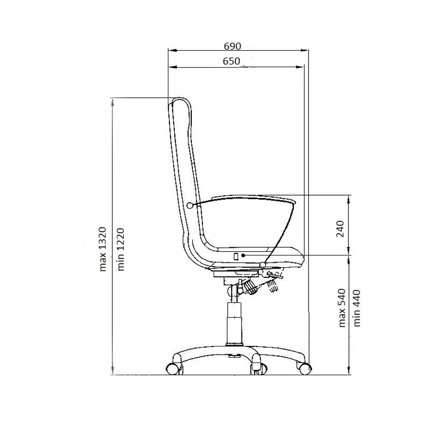 Nowy Styl Kancelarijska radna stolica Florida ECO 07 - dodatni pogled